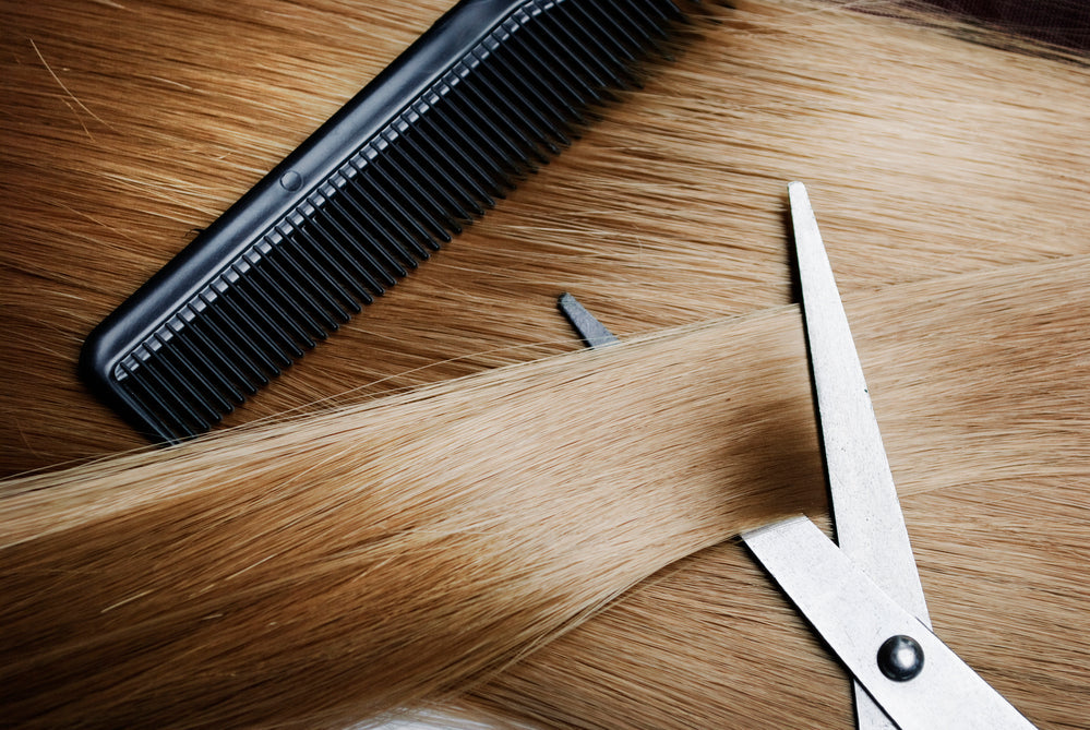 how to cut hair extenisons
