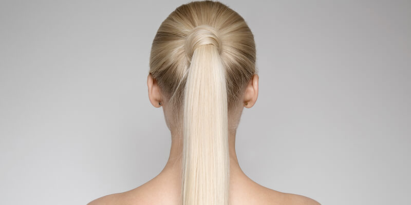 sleek ponytail